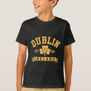 Dublin Irland Clover Leaf Kleeblatt Est 988 St Pat T-Shirt