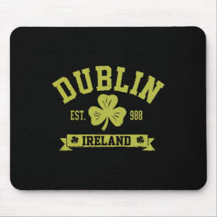 Dublin Irland Kleeblatt Klee Klee Blatt Design  Mousepad
