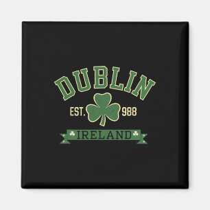 Dublin Irland Kleeblatt Shamrock St Patricks Tag Magnet