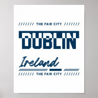 Dublin Irland Moderne Typografie Stadt Design