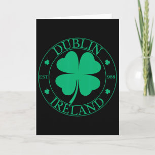 Dublin Irland Ost 988 Klee Blatt Shamrock St. P Karte