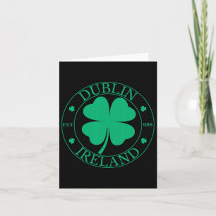 Dublin Irland Ost 988 Kleeblatt Shamrock St. P Karte