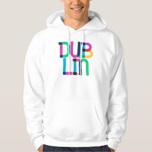 Dublin Irland Pop Art Letters Hoodie