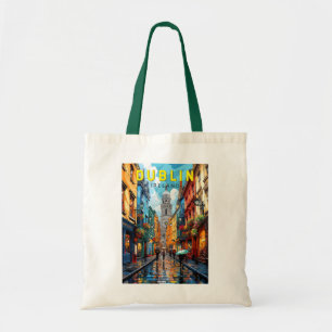 Dublin Irland Reise Kunst Vintage Tragetasche