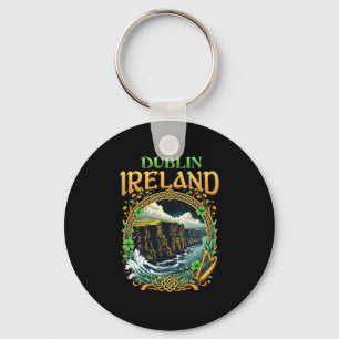 Dublin Irland Souvenir Meeresklippen Dublin Urlaub Schlüsselanhänger