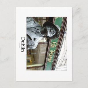 Dublin, Irlanda, Café Kylemore, James Joyce Statue Postkarte
