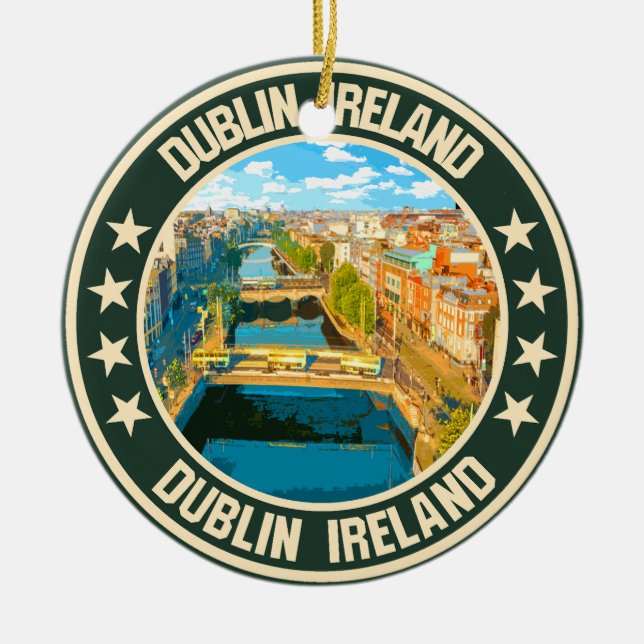 Dublin Keramik Ornament (Vorne)