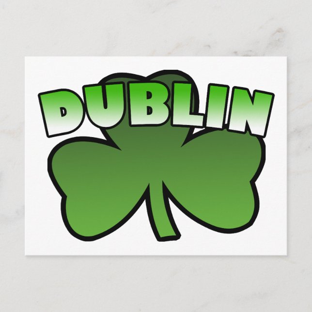 Dublin Kleeblatt Postcard Postkarte (Vorderseite)