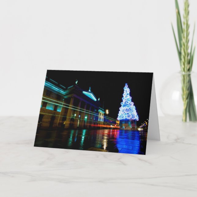 Dublin-Lichter Feiertagskarte (Vorderseite)
