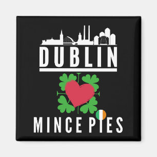 Dublin Lieben Mince Pies Cityscape Magnet