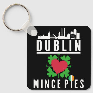 Dublin Lieben Mince Pies Cityscape Schlüsselanhänger