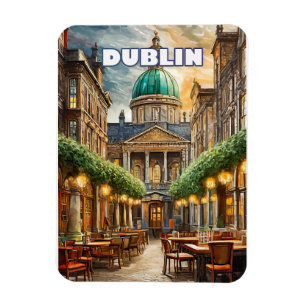 Dublin mit 100 Grün Magnet