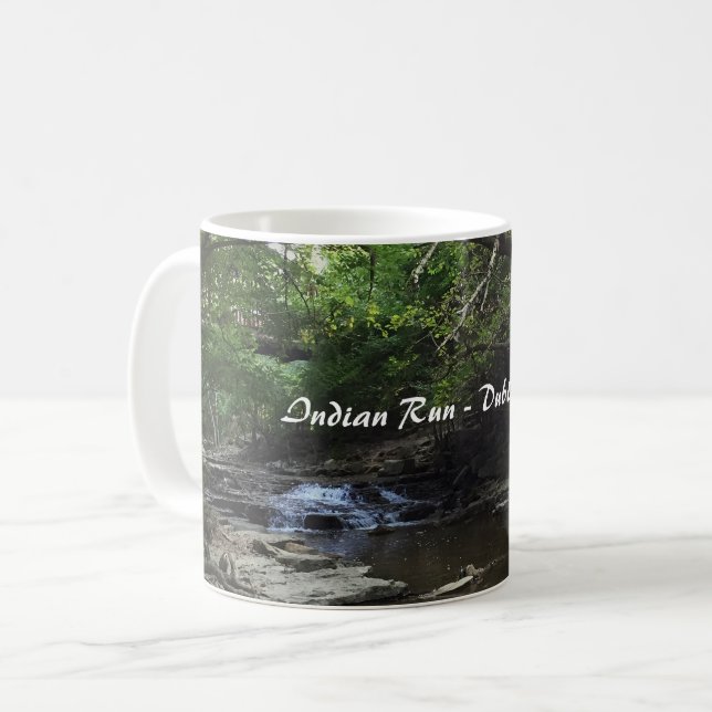 Dublin Ohio Indian Run Creek Kaffeetasse (Vorderseite Links)