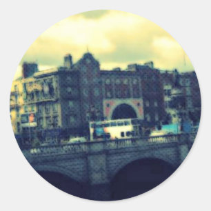 Dublin Pop Art Runder Aufkleber
