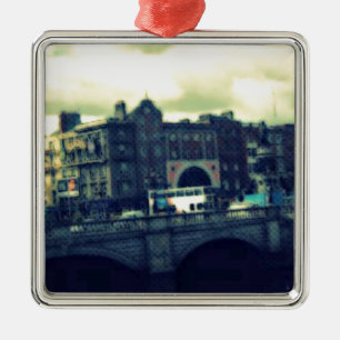 Dublin Pop Art Silbernes Ornament