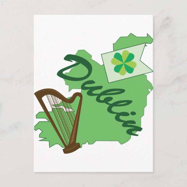 Dublin Postkarte (Vorderseite)
