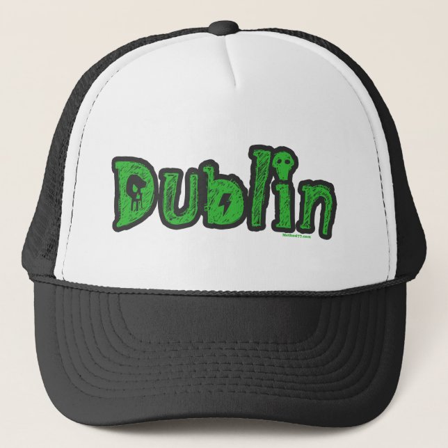 Dublin Skull Hats Truckerkappe (Vorderseite)