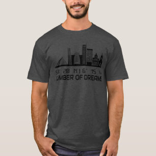 Dublin Skyline GPS koordiniert City Dream City 1 T-Shirt