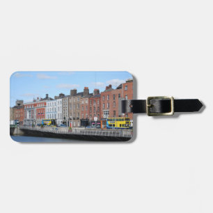 Dublin-Stadt auf dem Liffey Gepäckanhänger