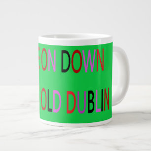 DUBLIN STADT IRLAND GREEN RED BLACK LILA Jumbo-Tasse