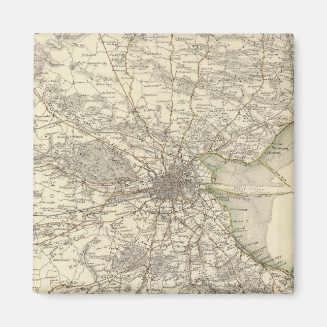 Dublin-Umgebung Magnet (Vorne)