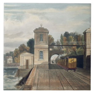 Dublin- und Kingstown-Eisenbahn: Granit-Pavillons Fliese