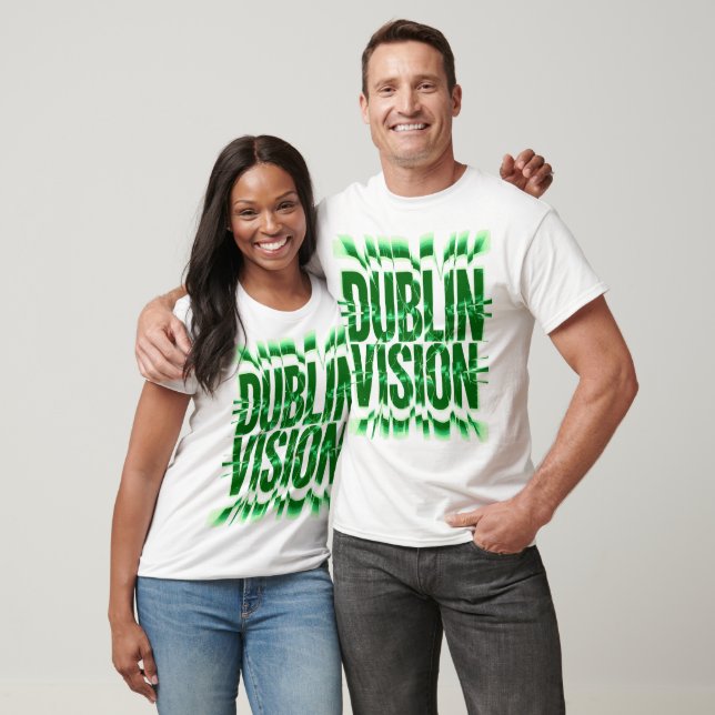 Dublin Vision Smaragd-Schockwelle T-Shirt (Unisex)
