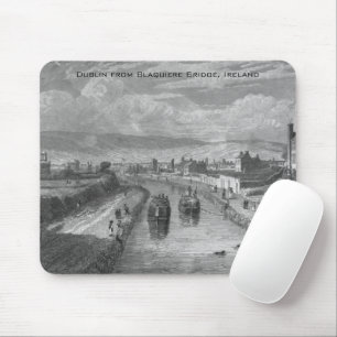 Dublin von der Blaquiere-Brücke, Royal Canal, Irla Mousepad