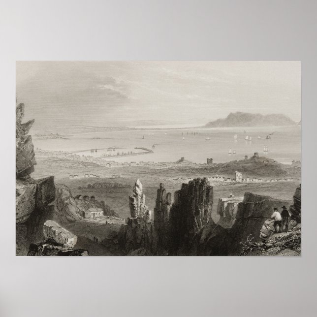 Dubliner Bucht aus Kingstown Poster (Vorne)