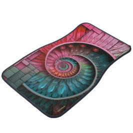 Dubman Designs: Fibonacci-Mosaikspirale Autofußmatte