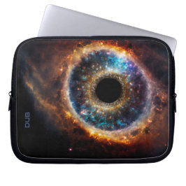 Dubman Designs: Universales Auge, Himmelsgalaxie Laptopschutzhülle