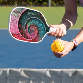 Dubman Sports Designs: Fibonacci-Mosaikspirale Pickleball Schläger