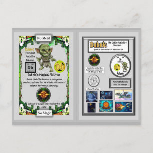 Dubnic präsentiert Dubnium-Sammelkarten Postkarte