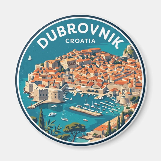 Dubrovnik Altstadt Kroatien Magnet (Vorne)