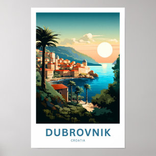 Dubrovnik Croatia Reisedrucke Poster