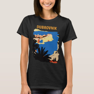 Dubrovnik Festung Altstadt Blau Reisen T-Shirt