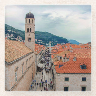 Dubrovnik Hauptstraße, Kroatien Glasuntersetzer