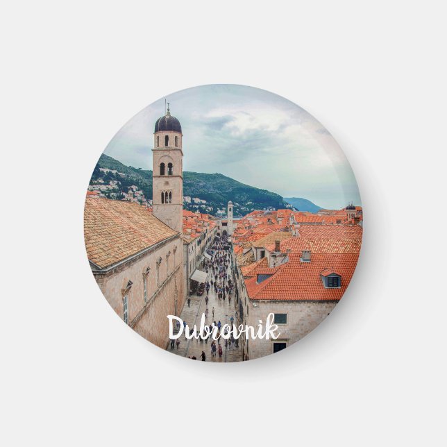 Dubrovnik Hauptstraße, Kroatien Magnet (Vorne)