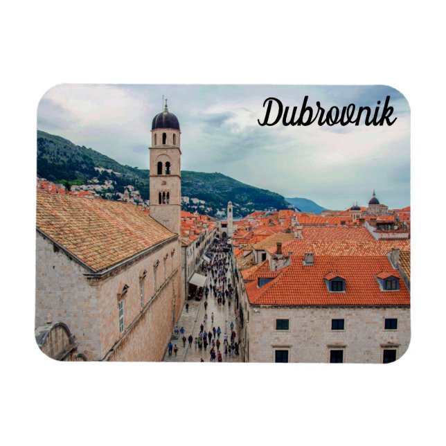 Dubrovnik Hauptstraße, Kroatien Magnet (Horizontal)