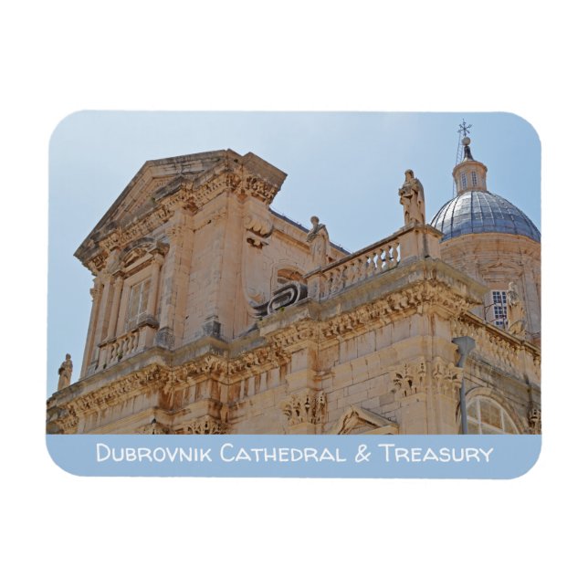 Dubrovnik Kathedrale und Finanzministerium Magnet (Horizontal)