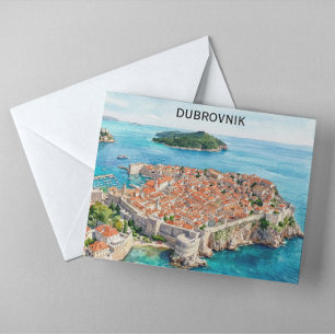 Dubrovnik Kroatien Altstadt Adriatische Küste Stad Postkarte