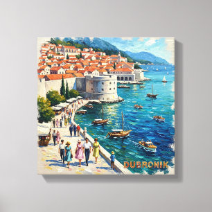 Dubrovnik Kroatien Hafen Küsten Heimdekoration Leinwanddruck