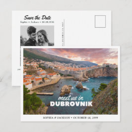 Dubrovnik Kroatien Hochzeitswochenende Save the Da Postkarte