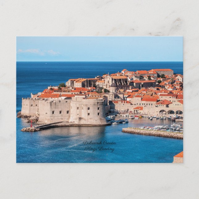 Dubrovnik Kroatien, Könige Landing, Postkarte (Vorderseite)