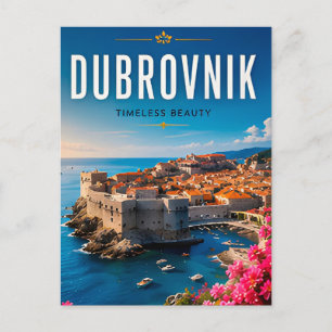 🏰 Dubrovnik Kroatien Küstenstadt Wohndekoration � Postkarte