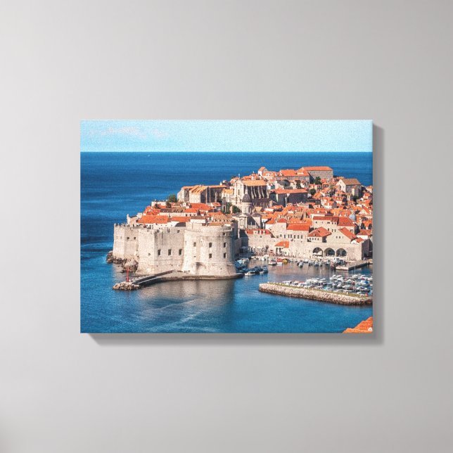 Dubrovnik - Kroatien - Landebild Leinwanddruck (Vorderseite)