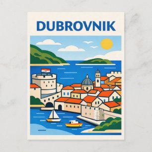 Dubrovnik Kroatien Reise Postkarte