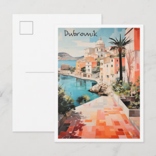 Dubrovnik Kroatien Reise Postkarte