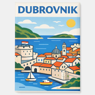 Dubrovnik Kroatien Reise Postkarte Magnet