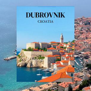 Dubrovnik, Kroatien Reise Vintage Postkarte
